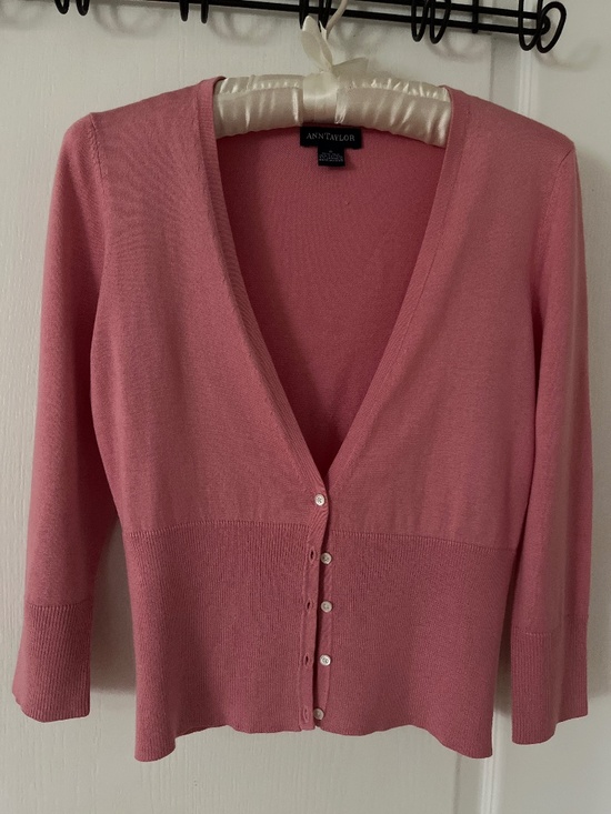 Ann Taylor Sweaters - Ann Taylor Silk Cardigan Sweater S